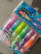 野府 ネオンカラーグリッターグルー 6P