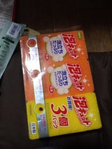 オーエ 泡キュット ソフトスポンジ 3個