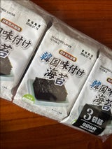 日新 韓国味付けのり 3袋