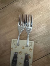 中島桐次郎商店 足跡柄フォーク 2本