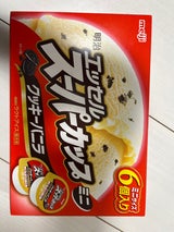 明治 スーパーカップミニクッキーバニラ80ml×6