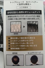 トップシェード カバーヘアー自然な黒色 35g