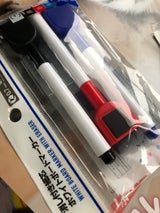 アソン ホワイトボードマーカー消し付細芯黒赤青3本