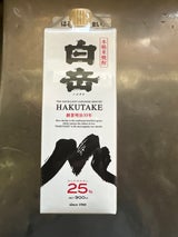 白岳 25度 乙 米 カミパック 900ml