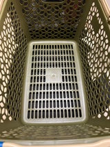 ハンドル積み重ねバスケット カーキGR