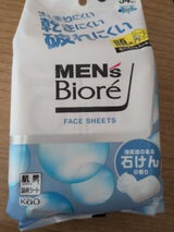 メンズビオレ フェイスシート 石けんの香り 34枚