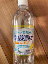 サンガリア 伊賀の天然水強炭酸水レモン 500ml