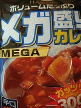 ハチ食品 メガ盛りカレー 辛口 300g