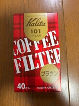 カリタ みさらし濾紙 101 1〜2人用 40枚