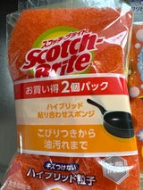 スコッチBハイブリット貼合わせスポンジ(OR)2個