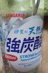 サンガリア 伊賀の天然水 強炭酸水 1L